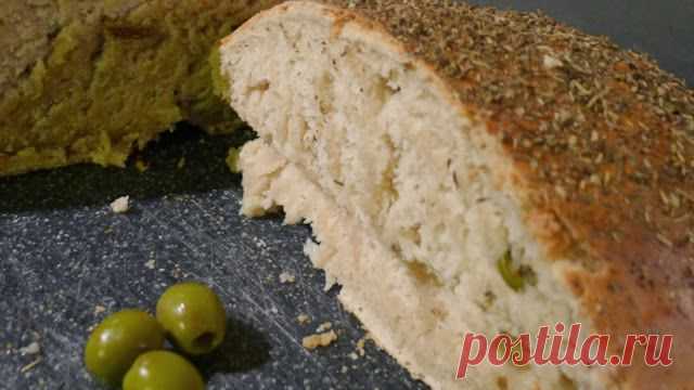 Рецепт домашнего хлеба с оливками