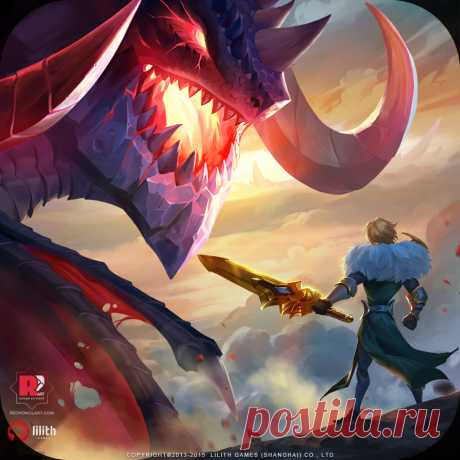 ArtStation - Art-of-Conquest_Virion VS Dragon, Red Pencil Art