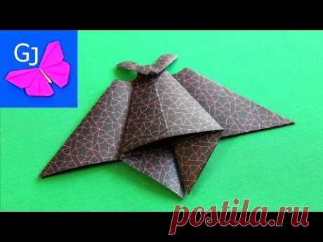 Оригами из бумаги ЛЕТУЧАЯ МЫШЬ