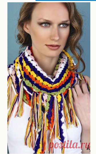 0523 - шарфи, шалі, палатини - В'язання для жінок - Каталог статей - Md.Crochet