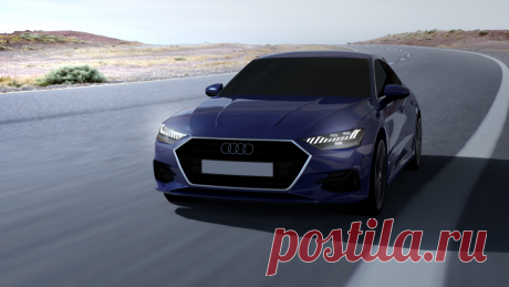 Audi A7 2018 Free 3D Model - .lwo .lxo .obj .fbx - Free3D