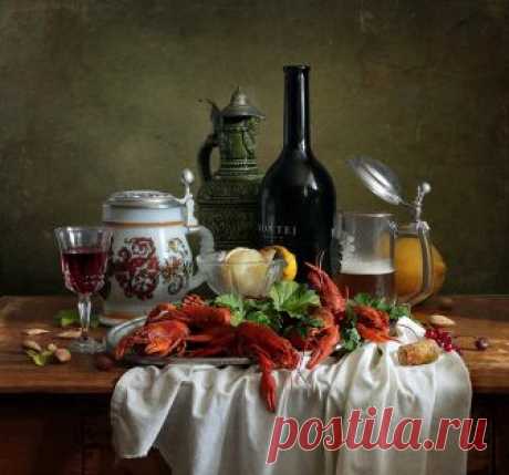 ♥ღ♥Натюрмортное. Пейте пиво с раками!♥ღ♥