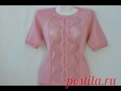 #вязание​#реглансверху​  //МК//Розовая кофточка//