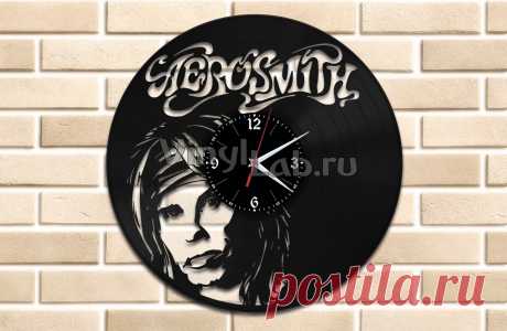 Aerosmith - часы из виниловой пластинки (с) VinylLab