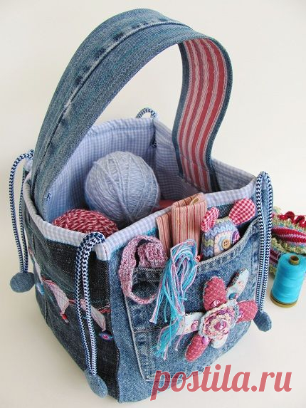 Bag from blue jeans...oh the ideas! | bolsos