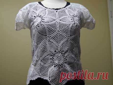 Blusa con Tejido Exagonal parte 1 de 2 - YouTube