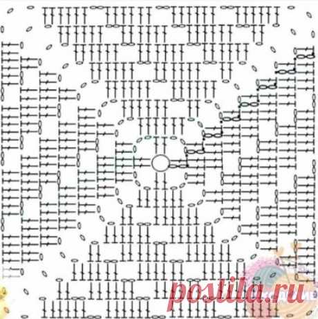 Сумка крючком. Схема.