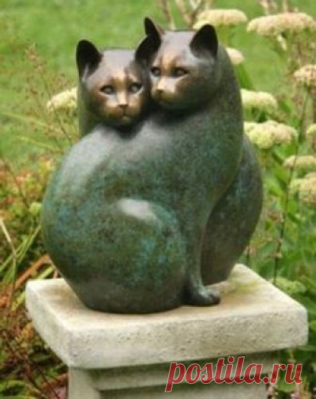 Cats Georgia Gerber's bronzes #sculpture #cat