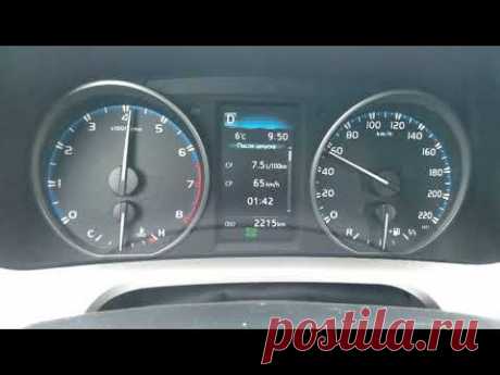 Разгон Toyota Rav4 2.0 0-100 км/ч Speedtest - YouTube
