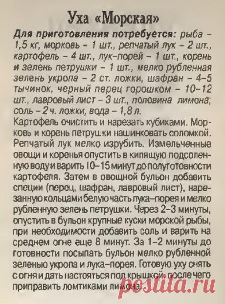 Уха Морская