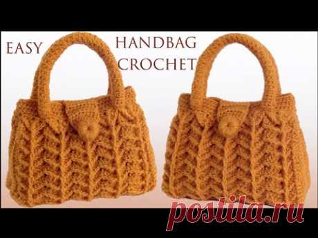 Bolso Fácil a Crochet Punto 3D Fantasía en relieve tejido con ganchillo