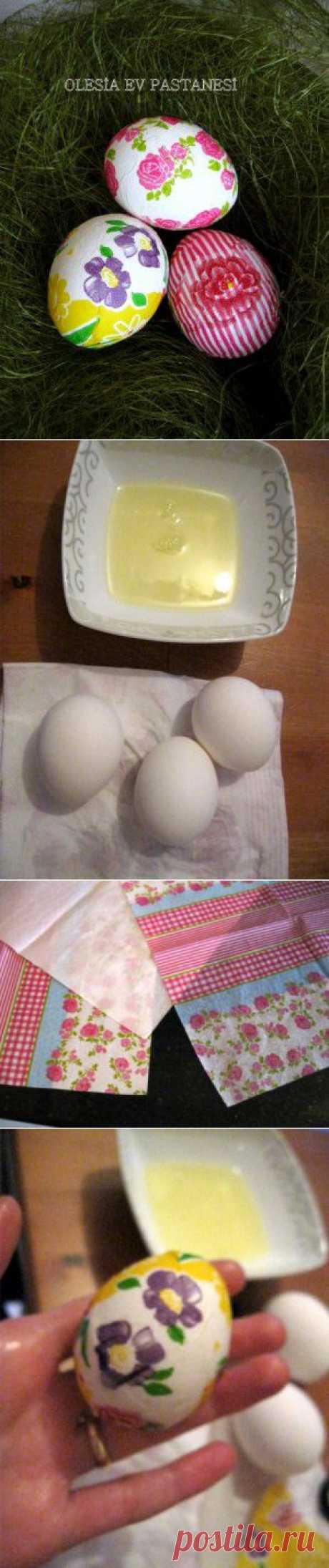 Пасхальные яйца в технике декупаж. : Куличи, пасхи