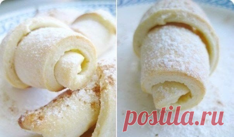 Безумно вкусные и нежные рогалики из творожного теста