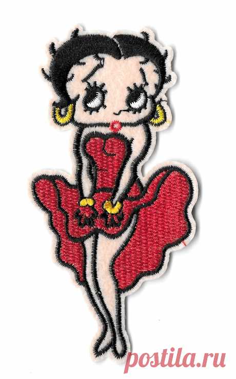Betty Boop - Red Dress - Cartoon - Comics - Embroidered Iron On Applique Patch B | eBay