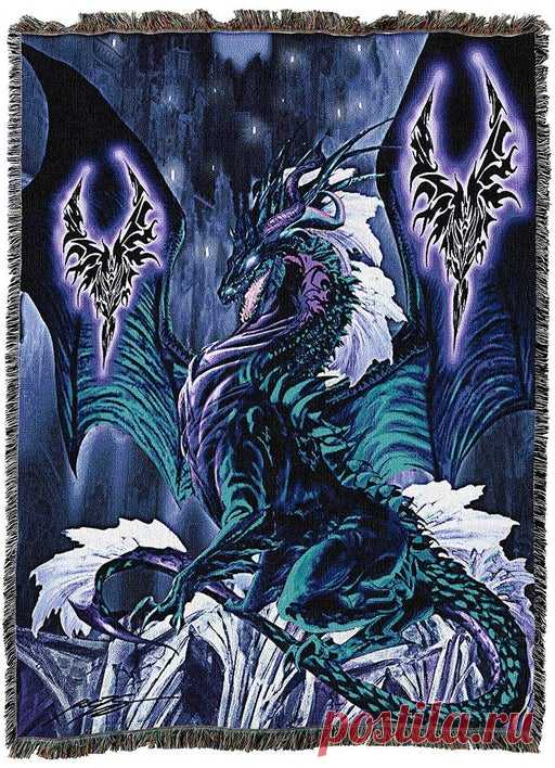 Гобеленовое одеяло Relic Dragon: Рут Томпсон Подарки и предметы коллекционирования | ФейриГлен