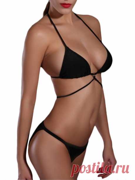 Sexy Strings Halter Backless Wireless Bikini Swimwear online -
#bikini #summer #sunnyday #swimming #palmtrees #beachwear #fitnesschallenge