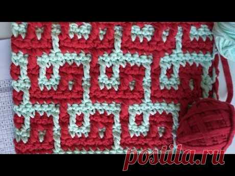 Mosaic crochet pattern 5 Мозаичное вязание Евгения Крочет