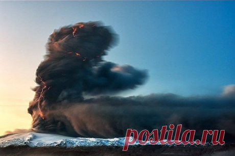Извержение вулкана в Исландии / Социальная погода