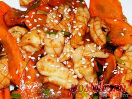 Рецепт: Жареный кальмар по-корейски | Ojingeo-bokkeum