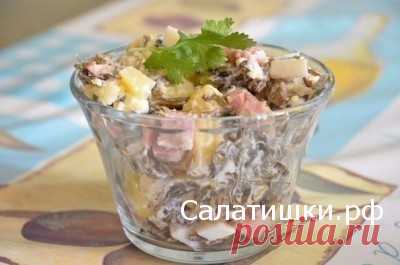 РЕЦЕПТ САЛАТА С ВАРЕНОЙ КОЛБАСОЙ С МОРСКОЙ КАПУСТОЙ | Рецепты вкусных салатов