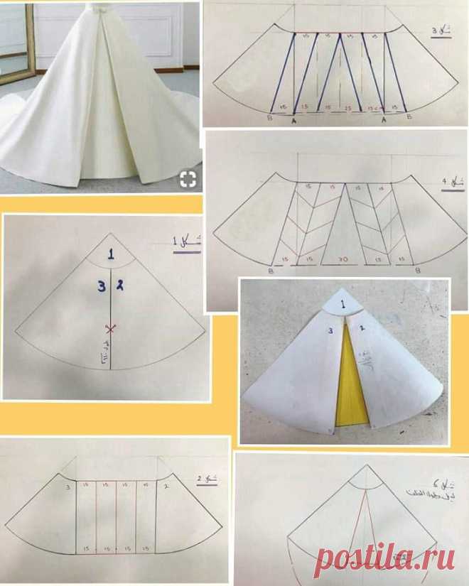 Моделирование юбки со встречными складками — DIYIdeas