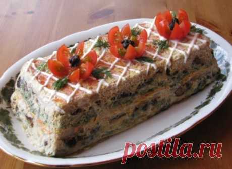 Рыбный торт-праздничное блюдо