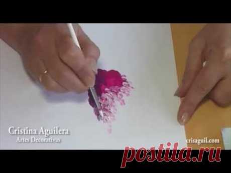 Pintar glicinias , painting glicinas
