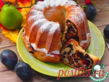 Кекс с маком и сливами – кулинарный рецепт