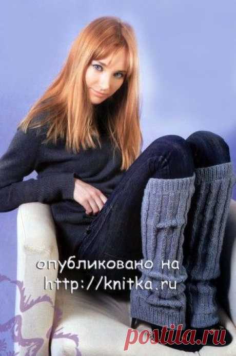 Гетры вязаные спицами