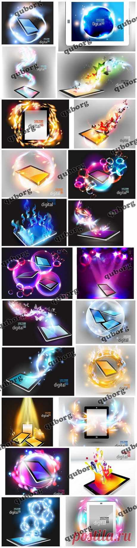 Stock Vector - Tablet and Computer » RandL.ru - Все о графике, photoshop и дизайне. Скачать бесплатно photoshop, фото, картинки, обои, рисунки, иконки, клипарты, шаблоны.