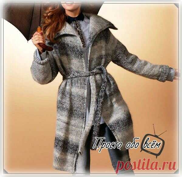 Красивые вязанные пальто спицами с описанием и схемами | Все вяжут.сом/Everyone knits.com | Яндекс Дзен