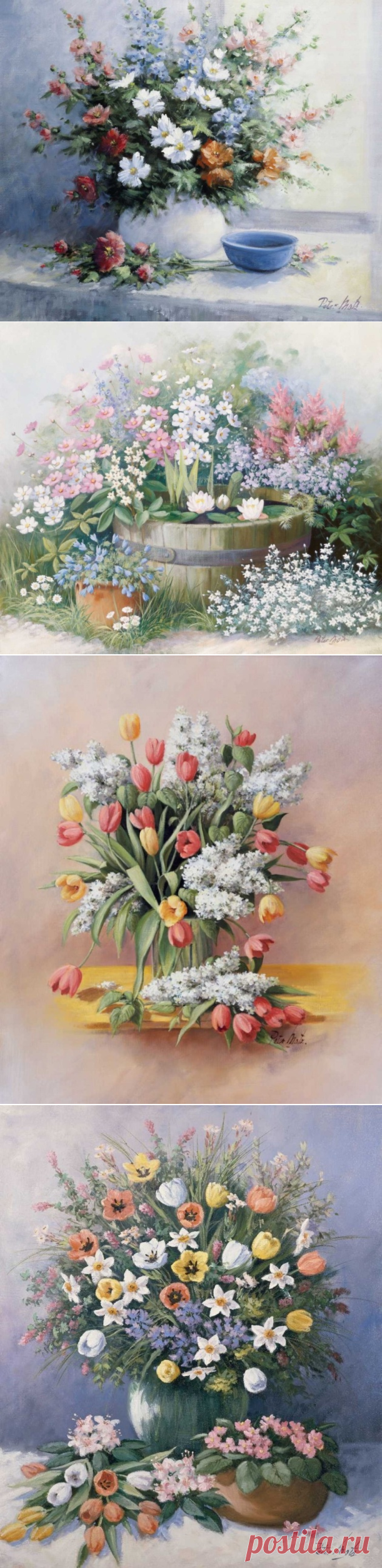 Цветы.Художник Peter Motz - (1934-2003)