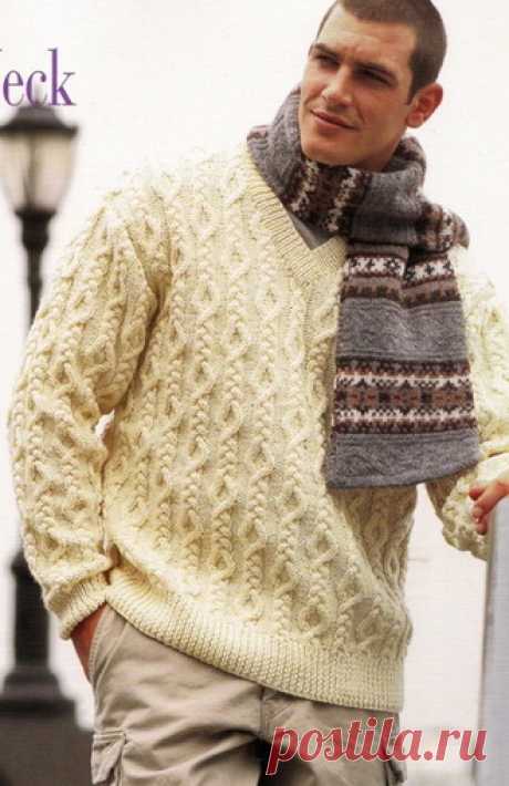 МУЖСКОЙ ПУЛОВЕР Vogue Knitting Vintage Collection Classic Knits (БЕЗ ПЕРЕВОДА).