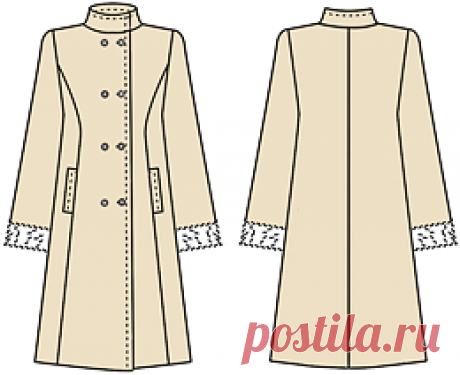 Популярные женские модели пальто: выкройки для шитья