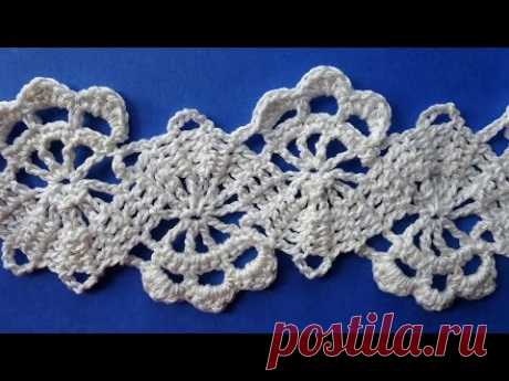 How to Crochet Bruges Lace Tape Брюггское кружево крючком схемы вязания Вязание крючком 352