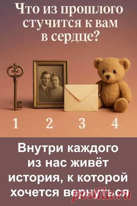 Прошлое может быть не таким далёким, как нам кажется. Иногда достаточно одного взгляда на знакомый предмет, чтобы сердце отозвалось. Этот лёгкий тест поможет тебе лучше понять, какая память до сих пор живёт внутри. Выбери то, что отзывается сильнее всего, и открой для себя, что именно возвращается к тебе сквозь годы.