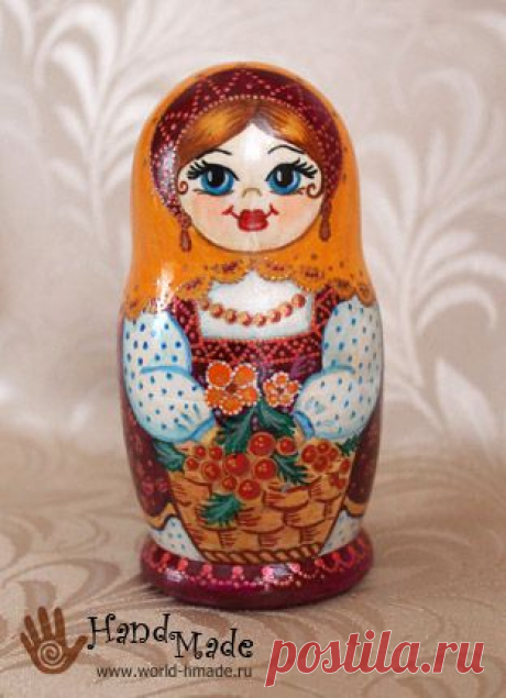 Роспись матрешки. Пошаговый мастер-класс.