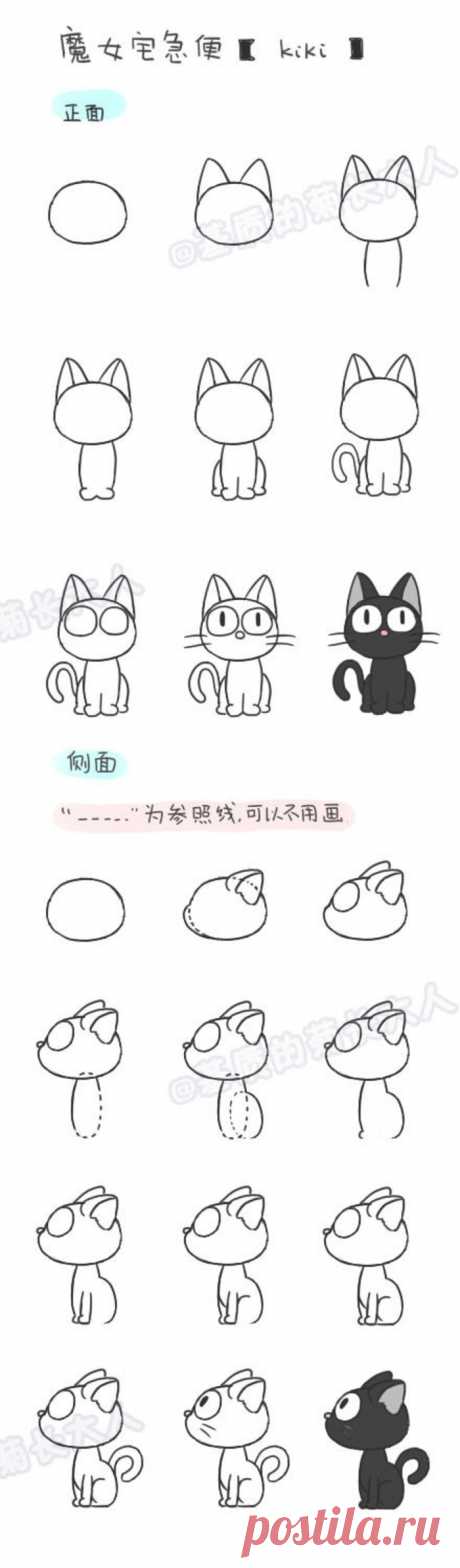 简笔画-手账素材-kiki.－堆糖，美好生活研究所