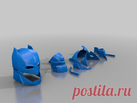 BatMan Vs Superman Helmet Split Print Ready Only by Jace1969 I just tried a program called Blender to Modify this Pepakura file after some feed back that my previous methods have been some what difficuilt to apply to printing. Hopefully this file will be a better model to print. if so I will convert my attention full time to the Blenda program. Any feed back on printing this model would be greatly appreaciated to help process further models to a better finish. Cheers Jace
