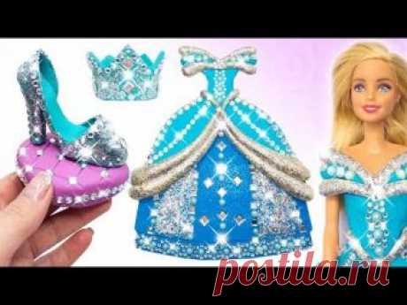 Play Doh Frozen Making Sparkle Shoes High Heels, Dress, Crown for Disney Princess Frozen Elsa 👸