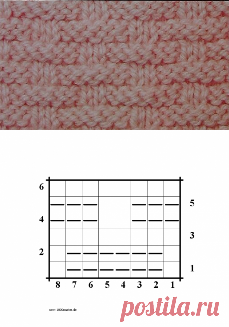 1000 схем вязания спицами » 040 схем плетения
