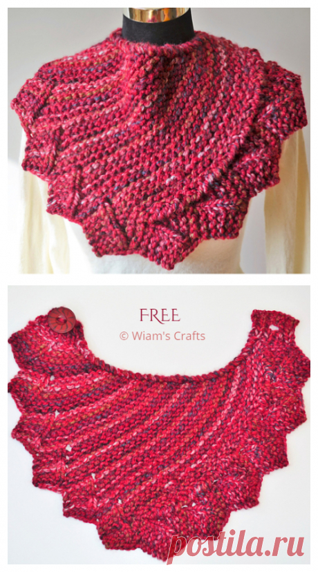 Knit Dragon Fire Cowl Free Knitting Pattern