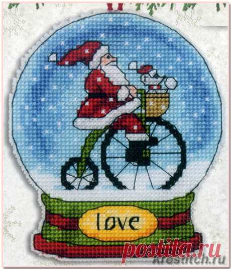 Love Snow Globe - Снежный шар /Любовь (арт.70-08903 Dimensions) набор для вышивания крестом купить в Stitch и Крестик