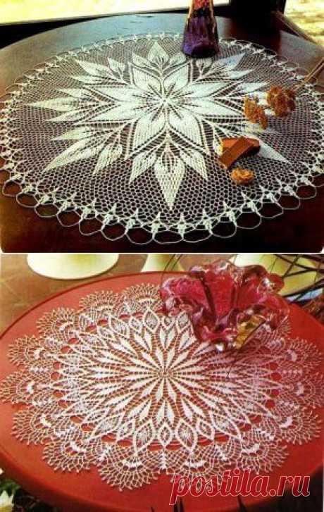 Коллекция салфеток из журнала Crochet tablecloth
