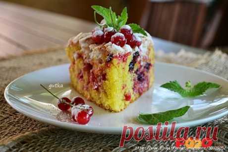 Необыкновенно вкусный летний пирог с красной смородиной и безе - просто бомба! взрыв вкуса!