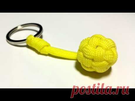 Unique and easiest way to make a Globe Knot Key Fob. UNCUT. [ by ParacordKnots]