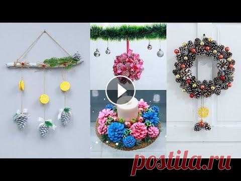 6 Christmas Decoration Ideas at Home using Pine Cones! Diy Christmas ► Subscribe HERE: http://bit.ly/FollowDiyBigBoom...