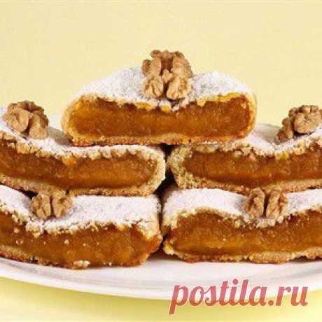 Тыквенный пирог с корочкой из грецких орехов и коричневого сахара - BestCook