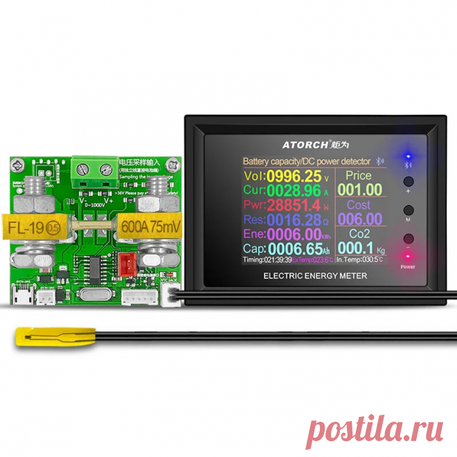DT24P DC0-1000V 30A DC Power Supply Voltmeter Ammeter Battery Coulometer Capacit - US$24.99
