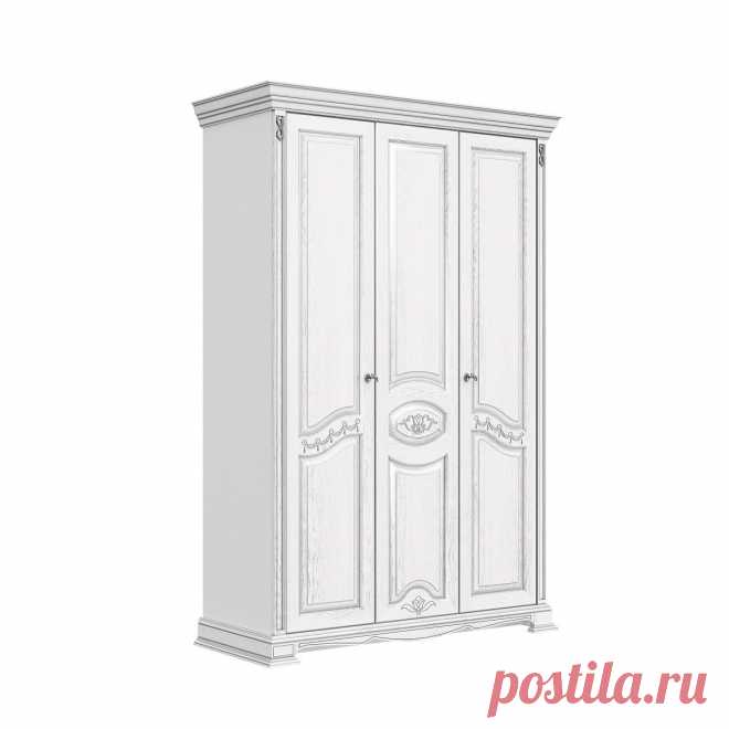 Шкаф для одежды трехдверный (массив + МДФ) шириной 150 см. купить по цене 139 500 руб. в Москве — интернет-магазин Chudo-magazin.ru